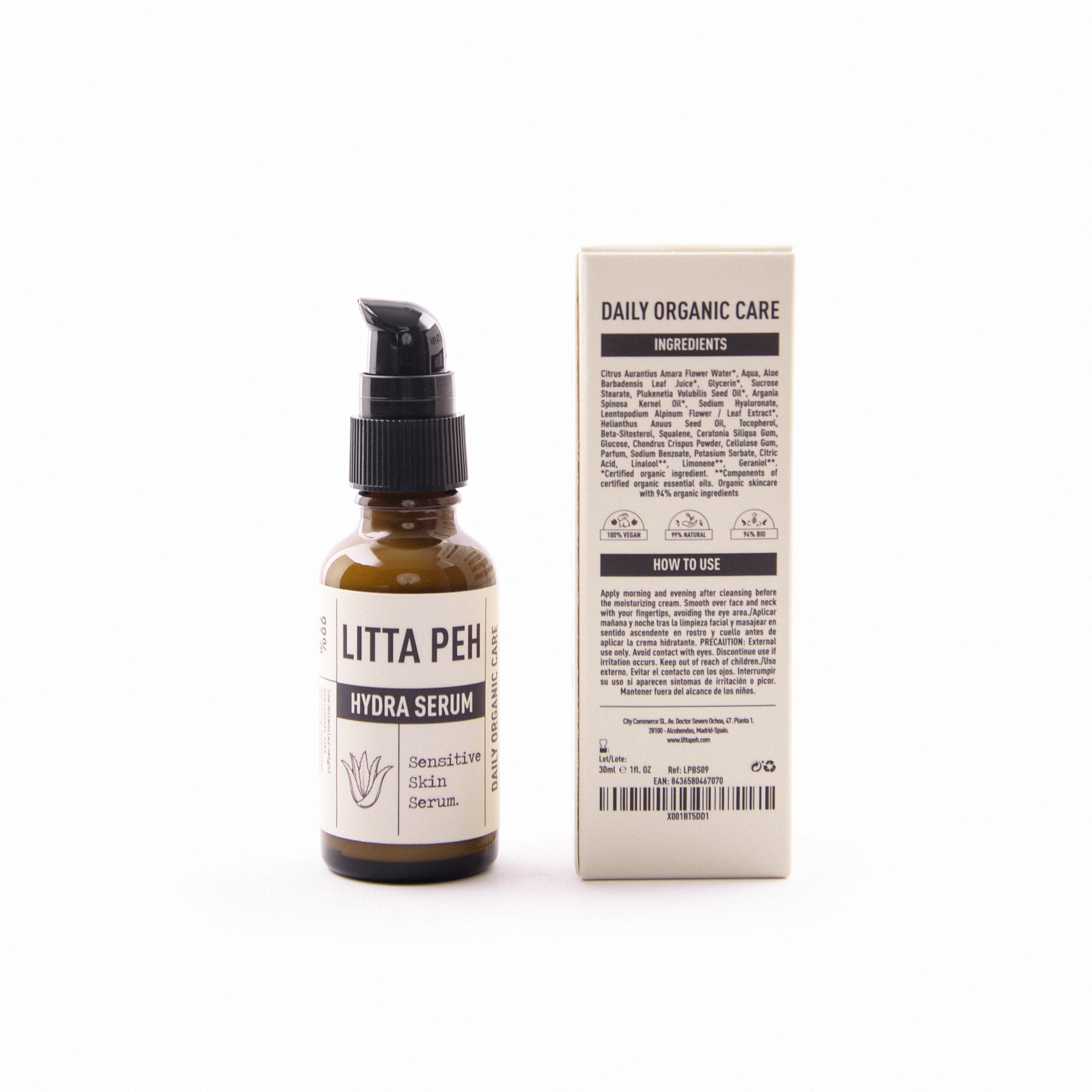 Hydra Serum - Sensitive Skin Serum. 30ml